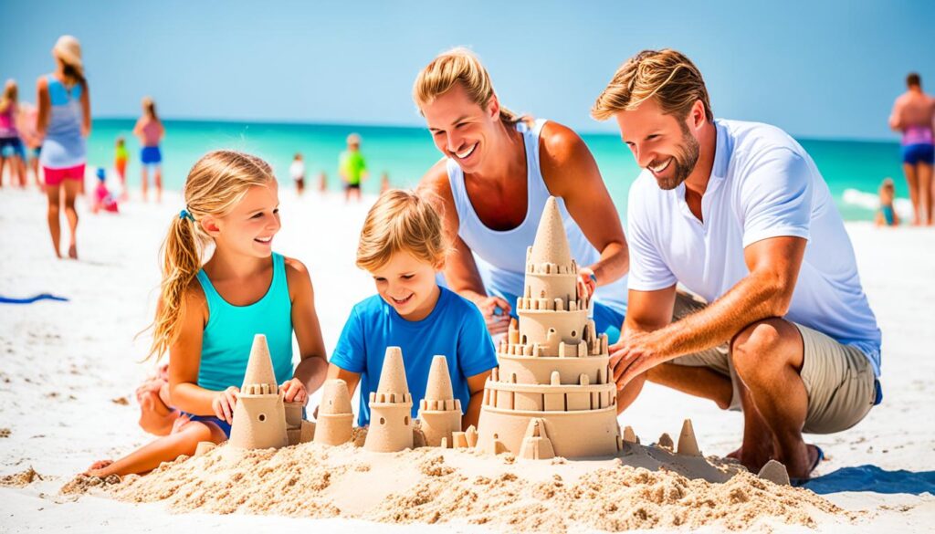 Destin sandcastle building