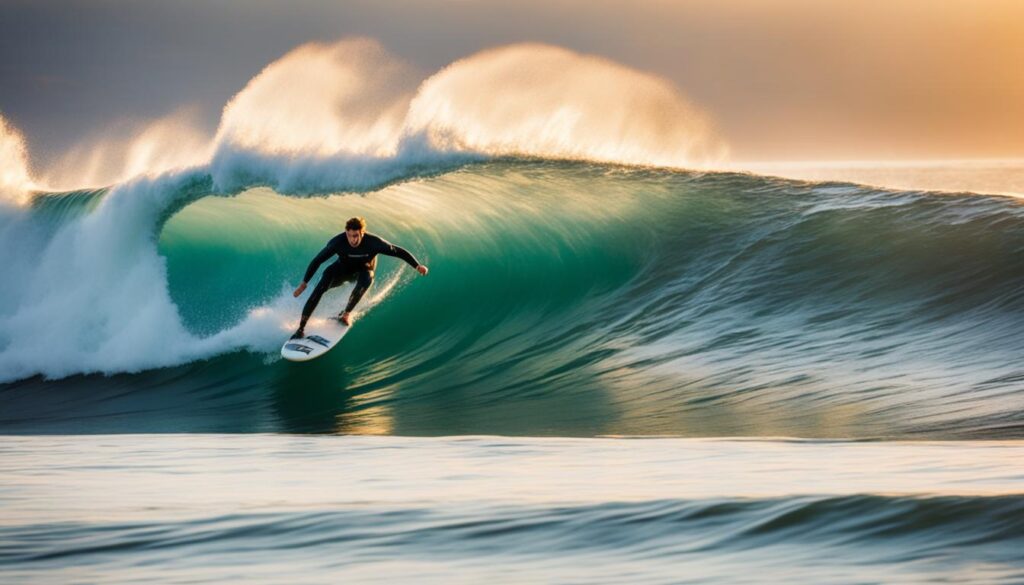 Surfing in Montauk