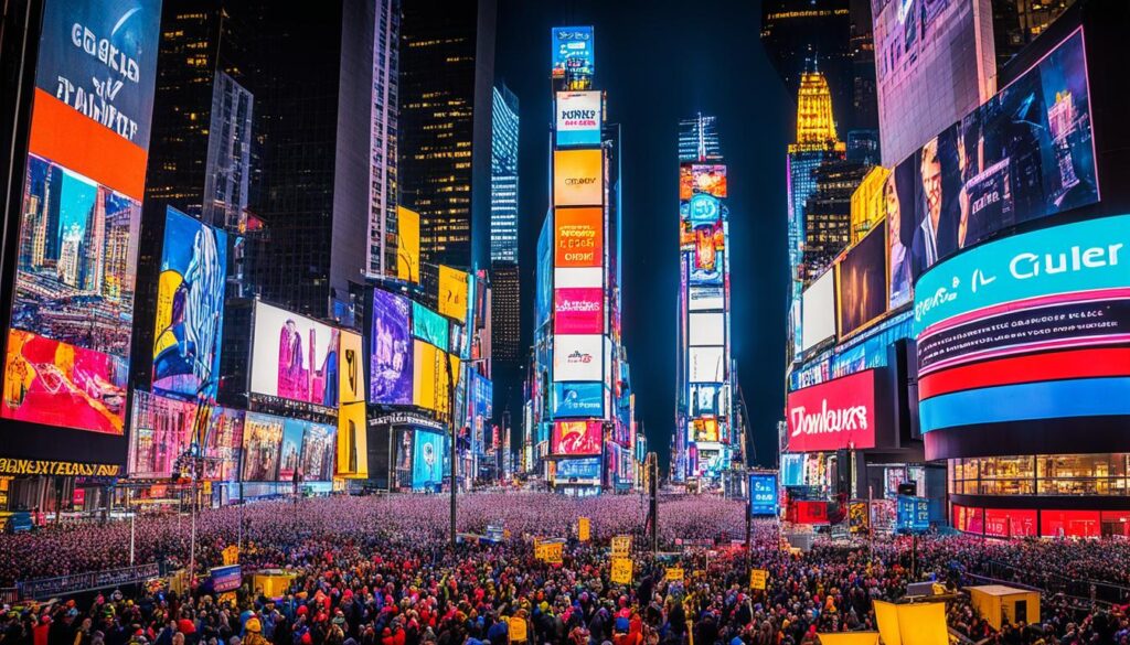 Times Square at night